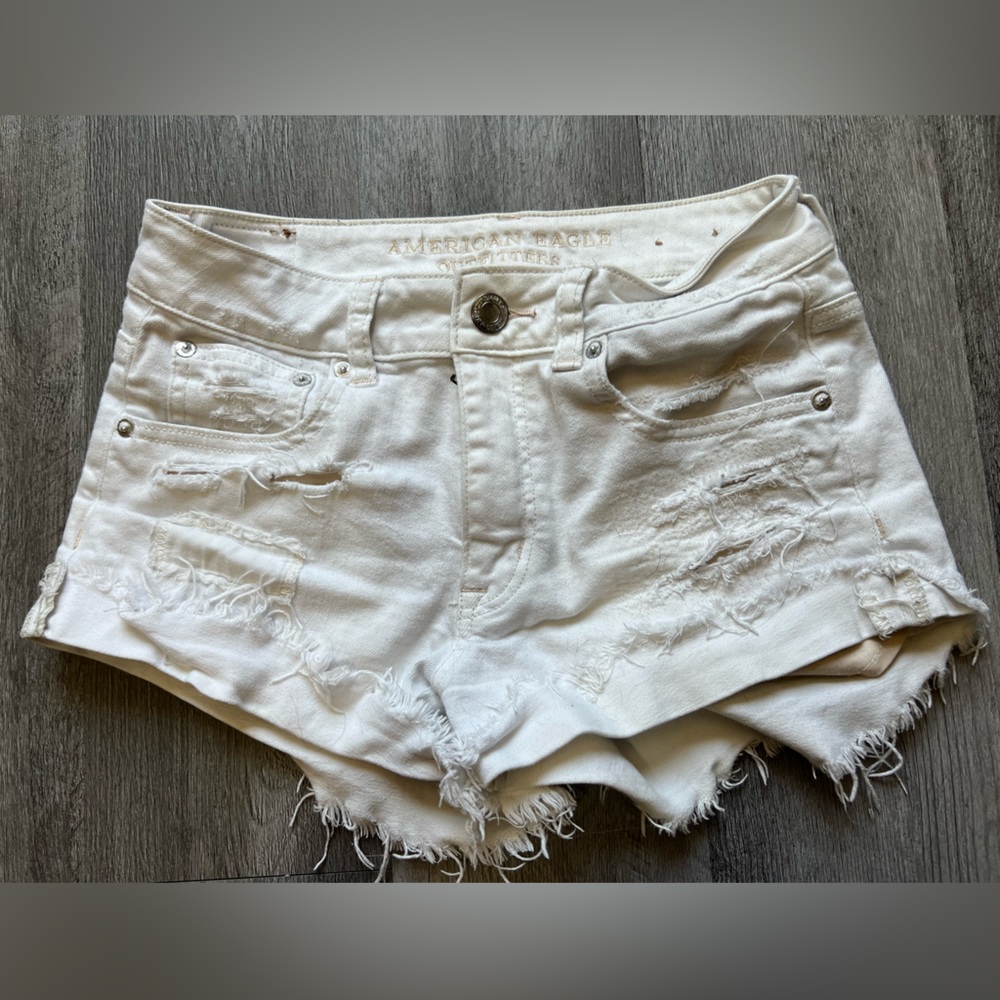 American Eagle Shorts. Size 2, “stretch” So they’re a little forgiving.
